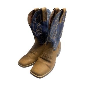 Durango Men's 11" Western Square Toe Cowboy Boots Cobalt Blue Accent Size‎ 10 M